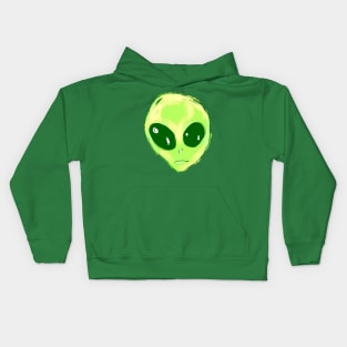 Green Alien Kids Hoodie